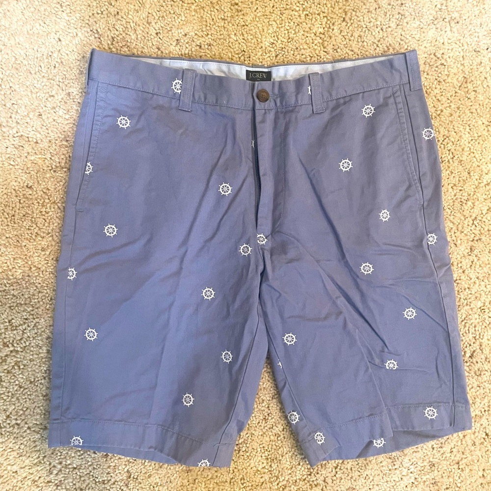 J Crew Rivington Nautical Shorts Men's 35W